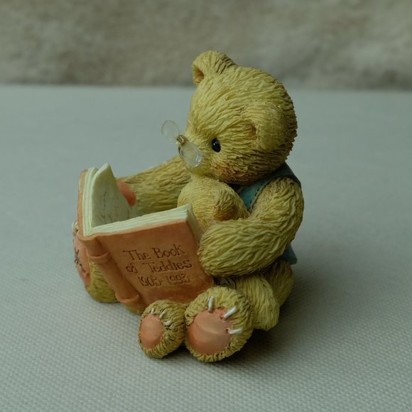 Cherished Teddies The Book of Teddies Teddy and Roosevelt Figurine Vintage 1993 - Picture 3 of 7